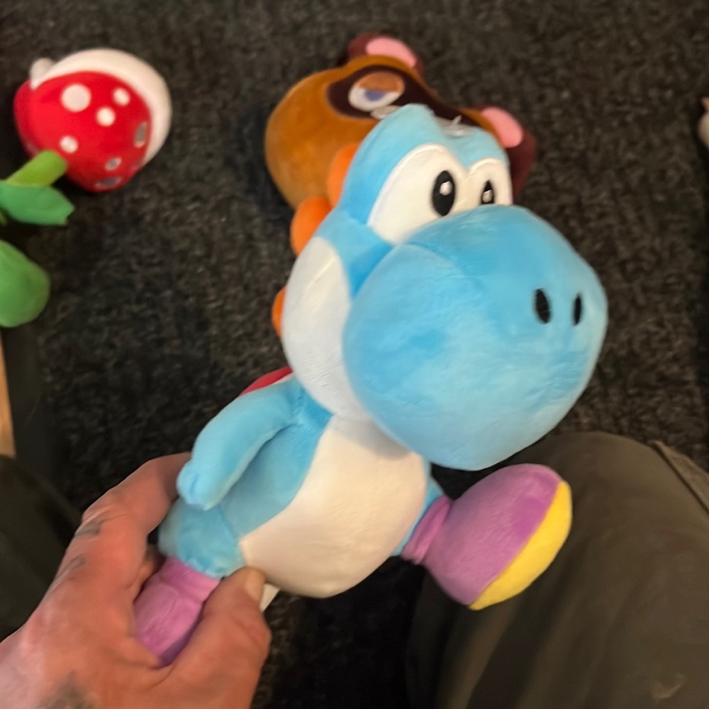Yoshi stuffed animal from super Mario brothers